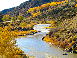 Photo Rio Grande river near Taos, N.M., by John Hulsey